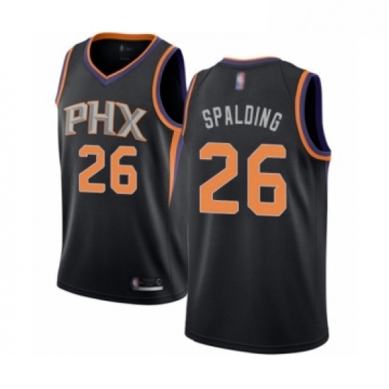 Womens Phoenix Suns 26 Ray Spalding Swingman Black Basketball Jersey Statement Edition