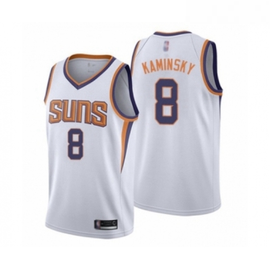 Womens Phoenix Suns 8 Frank Kaminsky Swingman White Basketball Jersey Association Edition