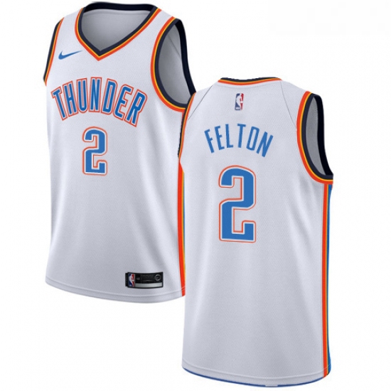 Womens Nike Oklahoma City Thunder 2 Raymond Felton Authentic White Home NBA Jersey Association Editi