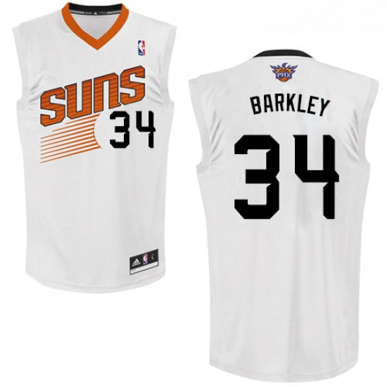 Womens Adidas Phoenix Suns 34 Charles Barkley Authentic White Ho