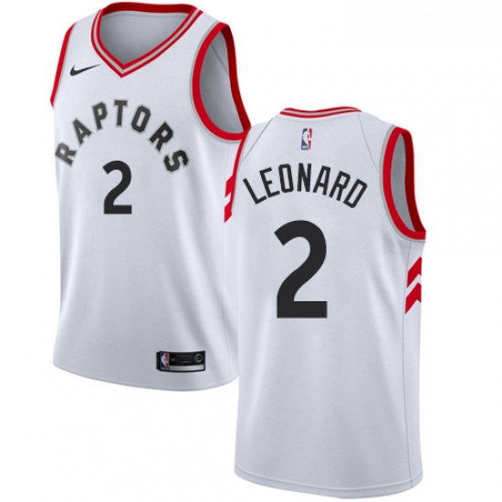 Womens Nike Toronto Raptors 2 Kawhi Leonard Swingman White NBA Jersey Association Edition