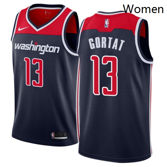 Womens Nike Washington Wizards 13 Marcin Gortat Swingman Navy Blue NBA Jersey Statement Edition