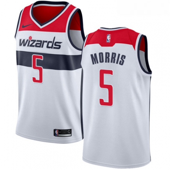 Womens Nike Washington Wizards 5 Markieff Morris Authentic White