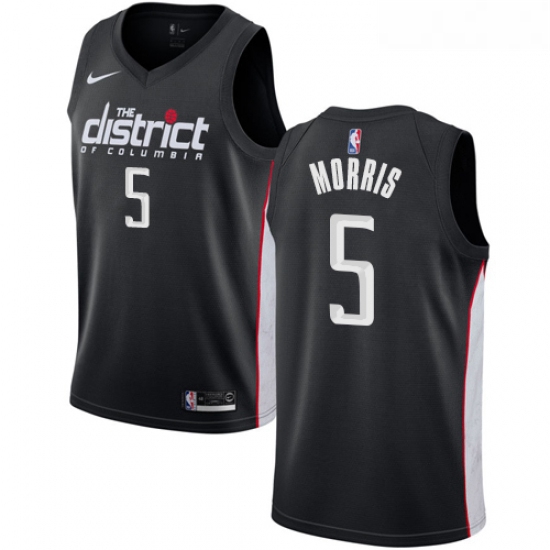 Womens Nike Washington Wizards 5 Markieff Morris Swingman Black NBA Jersey City Edition