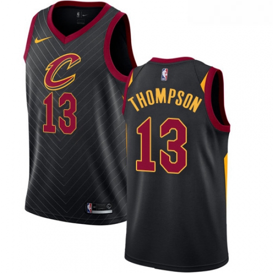 Womens Nike Cleveland Cavaliers 13 Tristan Thompson Authentic Black Alternate NBA Jersey Statement E