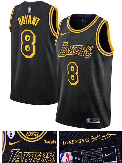 Youth Lakers 8 Kobe Bryant 2 Patch Kobe Bryant and his daughter black jersey