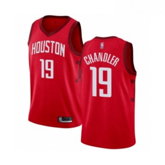 Womens Houston Rockets 19 Tyson Chandler Red Swingman Jersey Earned Edition