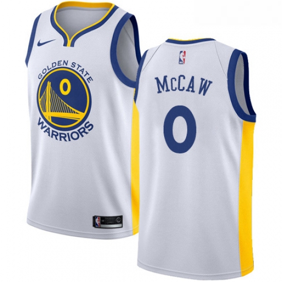 Womens Nike Golden State Warriors 0 Patrick McCaw Authentic White Home NBA Jersey Association Editio