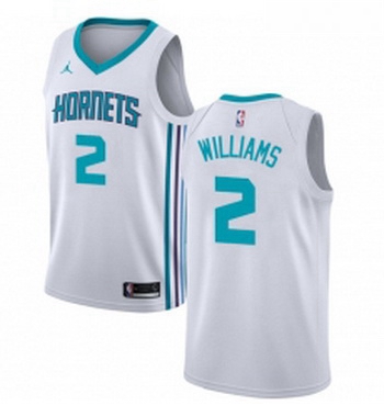 Womens Nike Jordan Charlotte Hornets 2 Marvin Williams Swingman White NBA Jersey Association Edition