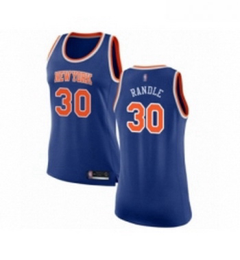 Womens New York Knicks 30 Julius Randle Swingman Royal Blue Basketball Jersey Icon Edition