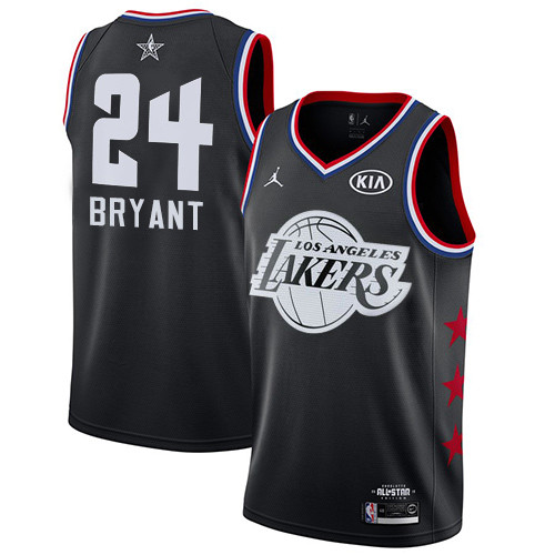 Lakers #24 Kobe Bryant Black Basketball Jordan Swingman 2019 All Star Game Jersey