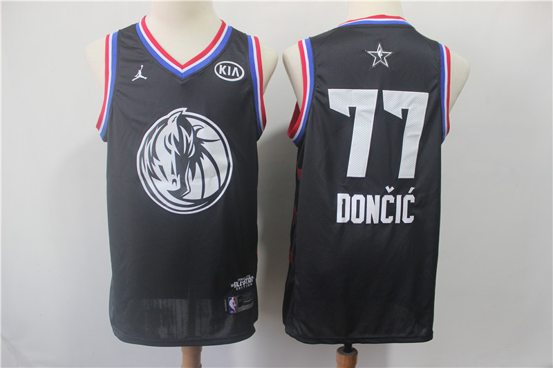 Mavericks 77 Luka Doncic Black 2019 NBA All Star Game Jordan Brand Swingman Jersey