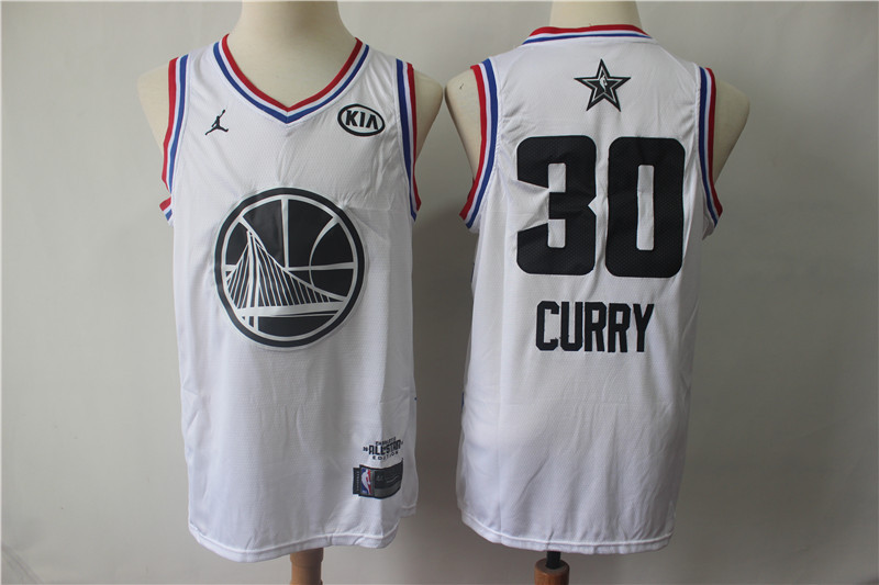 Warriors 30 Stephen Curry White 2019 NBA All Star Game Jordan Brand Swingman Jersey