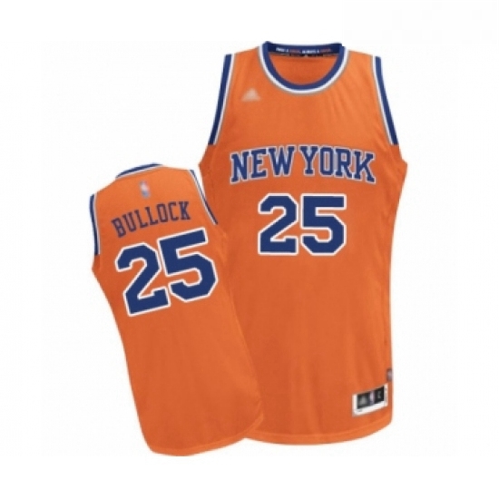 Womens New York Knicks 25 Reggie Bullock Swingman Orange Alternate Basketball Jersey