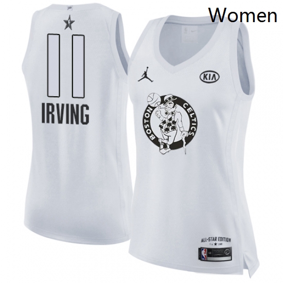 Womens Nike Jordan Boston Celtics 11 Kyrie Irving Swingman White