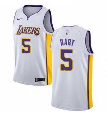 Womens Nike Los Angeles Lakers 5 Josh Hart Swingman White NBA Jersey Association Edition