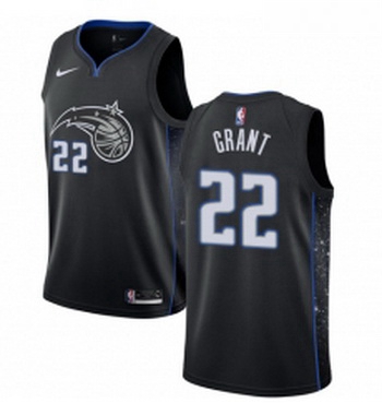 Womens Nike Orlando Magic 22 Jerian Grant Swingman Black NBA Jersey City Edition