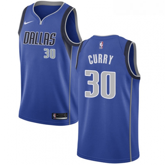 Womens Nike Dallas Mavericks 30 Seth Curry Swingman Royal Blue Road NBA Jersey Icon Edition