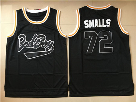 Bad Boy 72 Biggie Smalls Black Movie Basketball Jersey