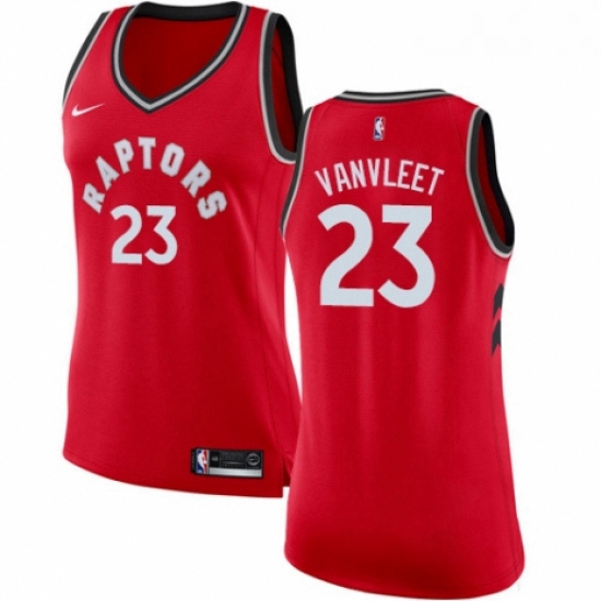 Womens Nike Toronto Raptors 23 Fred VanVleet Authentic Red NBA J