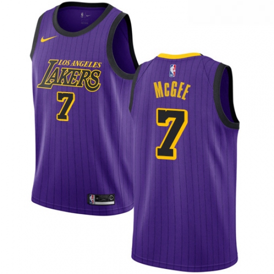 Womens Nike Los Angeles Lakers 7 JaVale McGee Swingman Purple NB