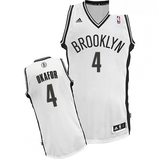 Youth Adidas Brooklyn Nets 4 Jahlil Okafor Swingman White Home N