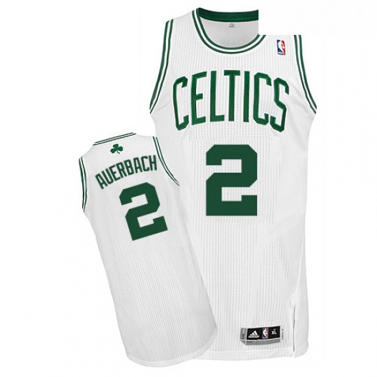 Youth Adidas Boston Celtics 2 Red Auerbach Authentic White Home NBA Jersey