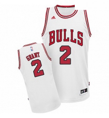 Youth Adidas Chicago Bulls 2 Jerian Grant Swingman White Home NBA Jersey