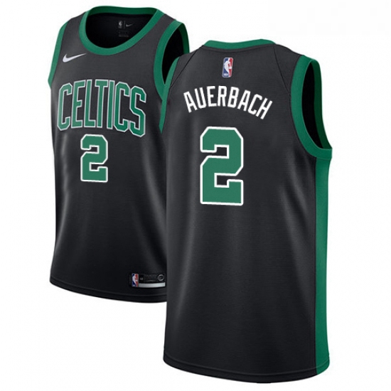 Youth Adidas Boston Celtics 2 Red Auerbach Authentic Black NBA Jersey Statement Edition