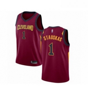 Youth Cleveland Cavaliers 1 Nik Stauskas Swingman Maroon Basketb