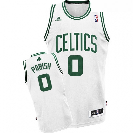 Youth Adidas Boston Celtics 0 Robert Parish Swingman White Home NBA Jersey