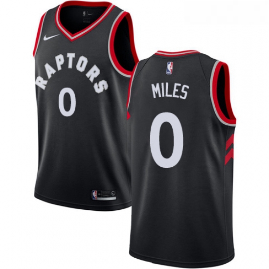 Womens Nike Toronto Raptors 0 CJ Miles Swingman Black Alternate NBA Jersey Statement Edition