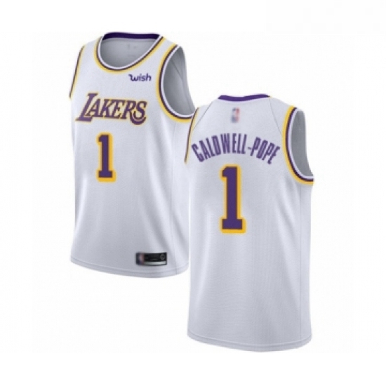 Womens Los Angeles Lakers 1 Kentavious Caldwell Pope Authentic W