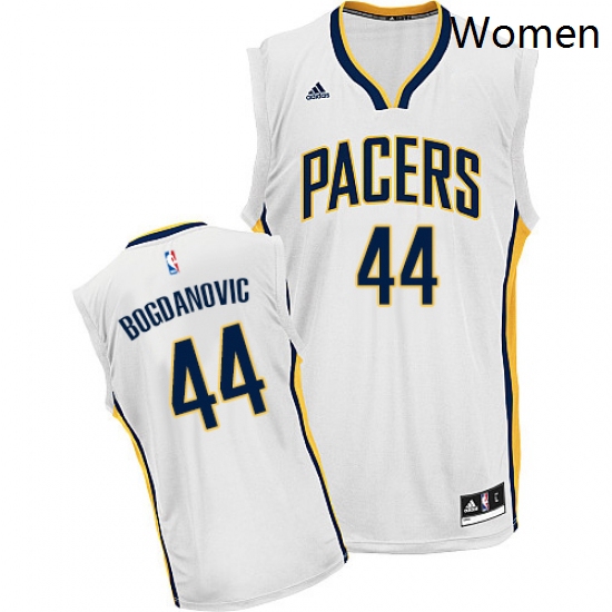 Womens Adidas Indiana Pacers 44 Bojan Bogdanovic Swingman White Home NBA Jersey