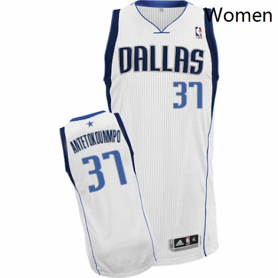 Womens Nike Dallas Mavericks 37 Kostas Antetokounmpo Authentic White Home NBA Jersey Association Edi