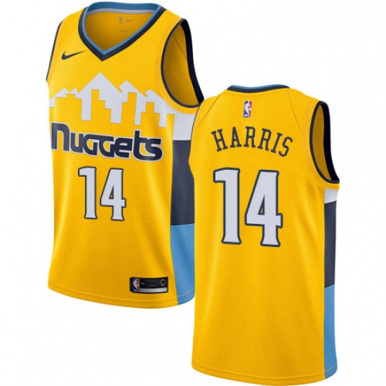 Womens Nike Denver Nuggets 14 Gary Harris Swingman Gold Alternat