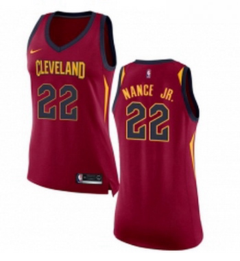 Womens Nike Cleveland Cavaliers 22 Larry Nance Jr Swingman Maroo
