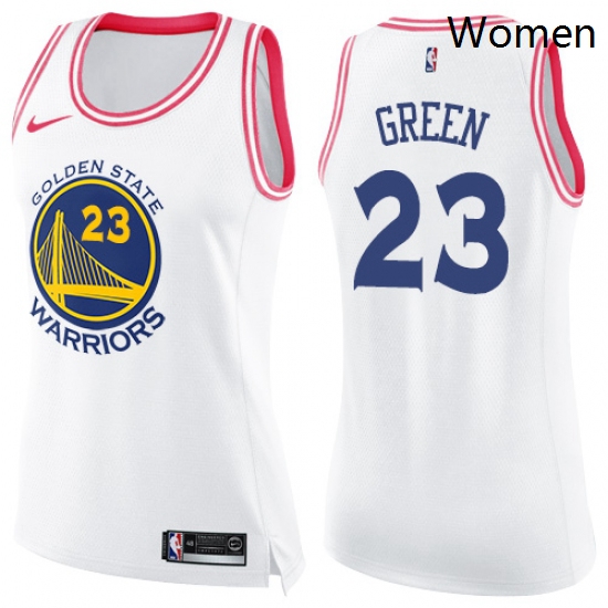 Womens Nike Golden State Warriors 23 Draymond Green Swingman Whi