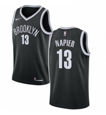 Womens Nike Brooklyn Nets 13 Shabazz Napier Swingman Black NBA Jersey Icon Edition