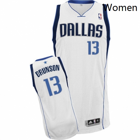 Womens Nike Dallas Mavericks 13 Jalen Brunson Authentic White Ho