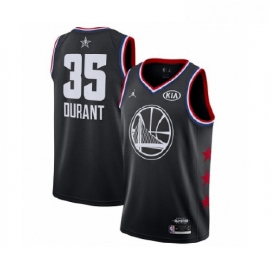 Womens Jordan Golden State Warriors 35 Kevin Durant Swingman Black 2019 All Star Game Basketball Jer