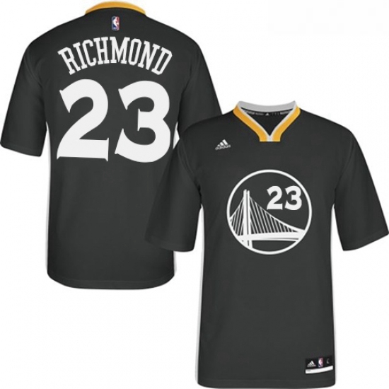 Womens Adidas Golden State Warriors 23 Mitch Richmond Authentic Black Alternate NBA Jersey