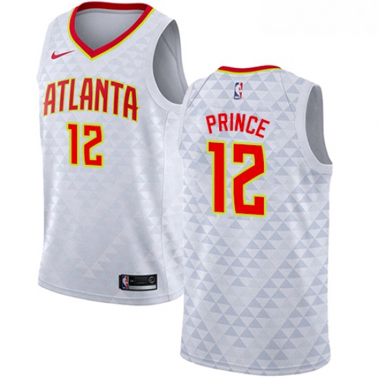 Womens Nike Atlanta Hawks 12 Taurean Prince Authentic White NBA 