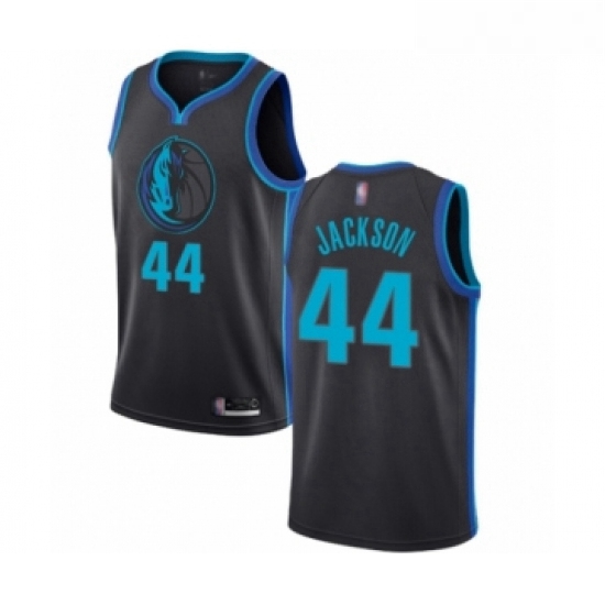 Womens Dallas Mavericks 44 Justin Jackson Swingman Charcoal Basketball Jersey City Edition