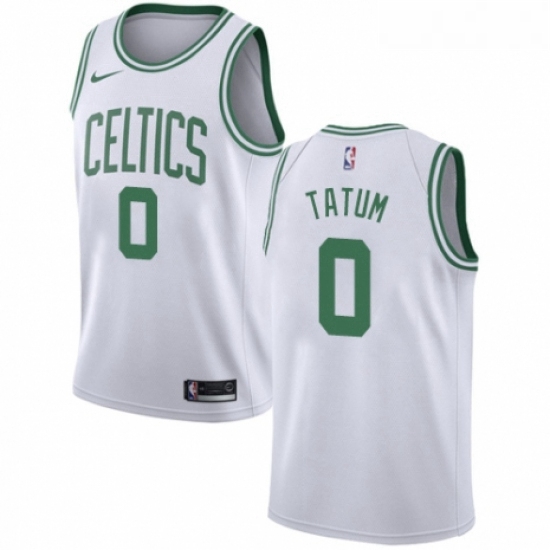 Womens Nike Boston Celtics 0 Jayson Tatum Swingman White NBA Jer