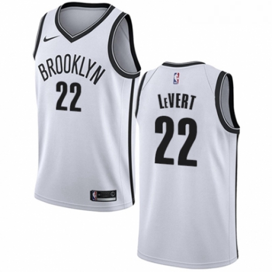 Womens Nike Brooklyn Nets 22 Caris LeVert Authentic White NBA Je