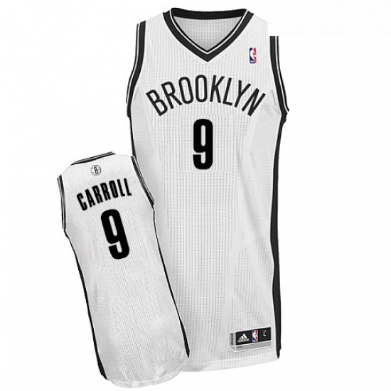 Youth Adidas Brooklyn Nets 9 DeMarre Carroll Authentic White Hom