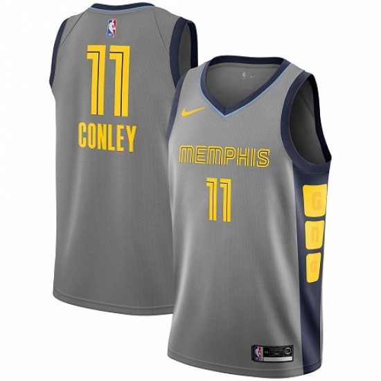 Womens Nike Memphis Grizzlies 11 Mike Conley Swingman Gray NBA J