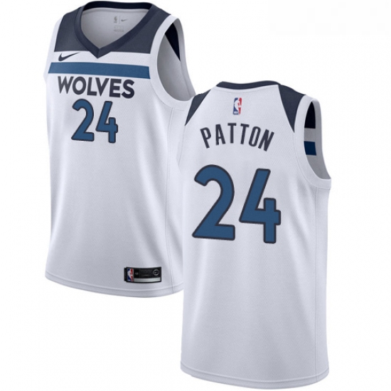 Womens Nike Minnesota Timberwolves 24 Justin Patton Authentic White NBA Jersey Association Edition