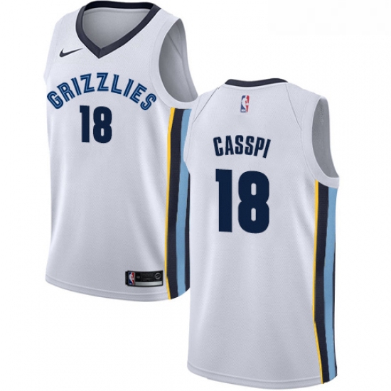 Womens Nike Memphis Grizzlies 18 Omri Casspi Swingman White NBA 